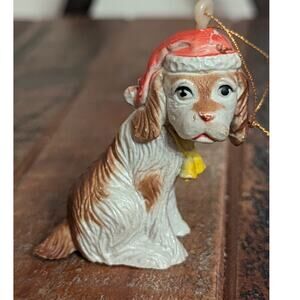 Clown Face Sad Dog Christmas Ornament Blow Mold